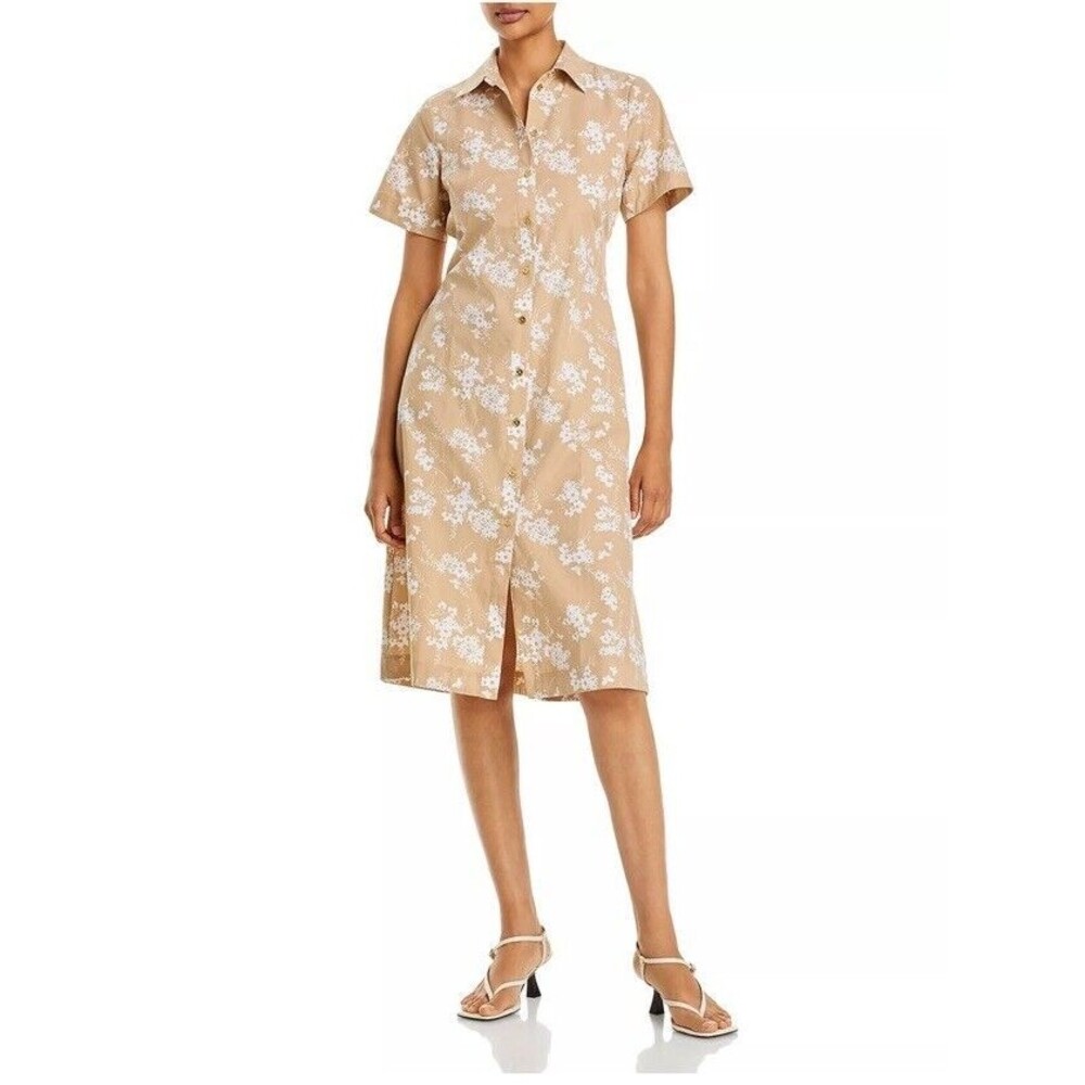 Michael Michael Kors Cotton Tie Waist Shirt Dress Size XS